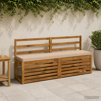 vidaXL 2-Piece Bench Cushions VUGHT 2 pcs 100% Polyester Sand