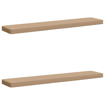 vidaXL 2-Piece Bench Cushions VUGHT 2 pcs 100% Polyester Sand