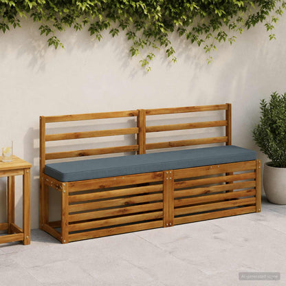vidaXL 1-Piece Bench Cushion VUGHT 100% Polyester Blue 150 x 30 x 5 cm