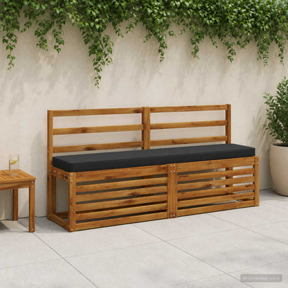 vidaXL 2-Piece Bench Cushions VUGHT 2 pcs 100% Polyester Dark Blue