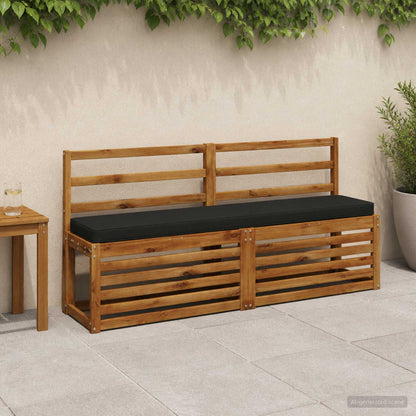 vidaXL 2-Piece Bench Cushions VUGHT 2 pcs 100% Polyester Black