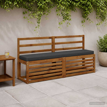 vidaXL 1-Piece Bench Cushion VUGHT 100% Polyester Anthracite