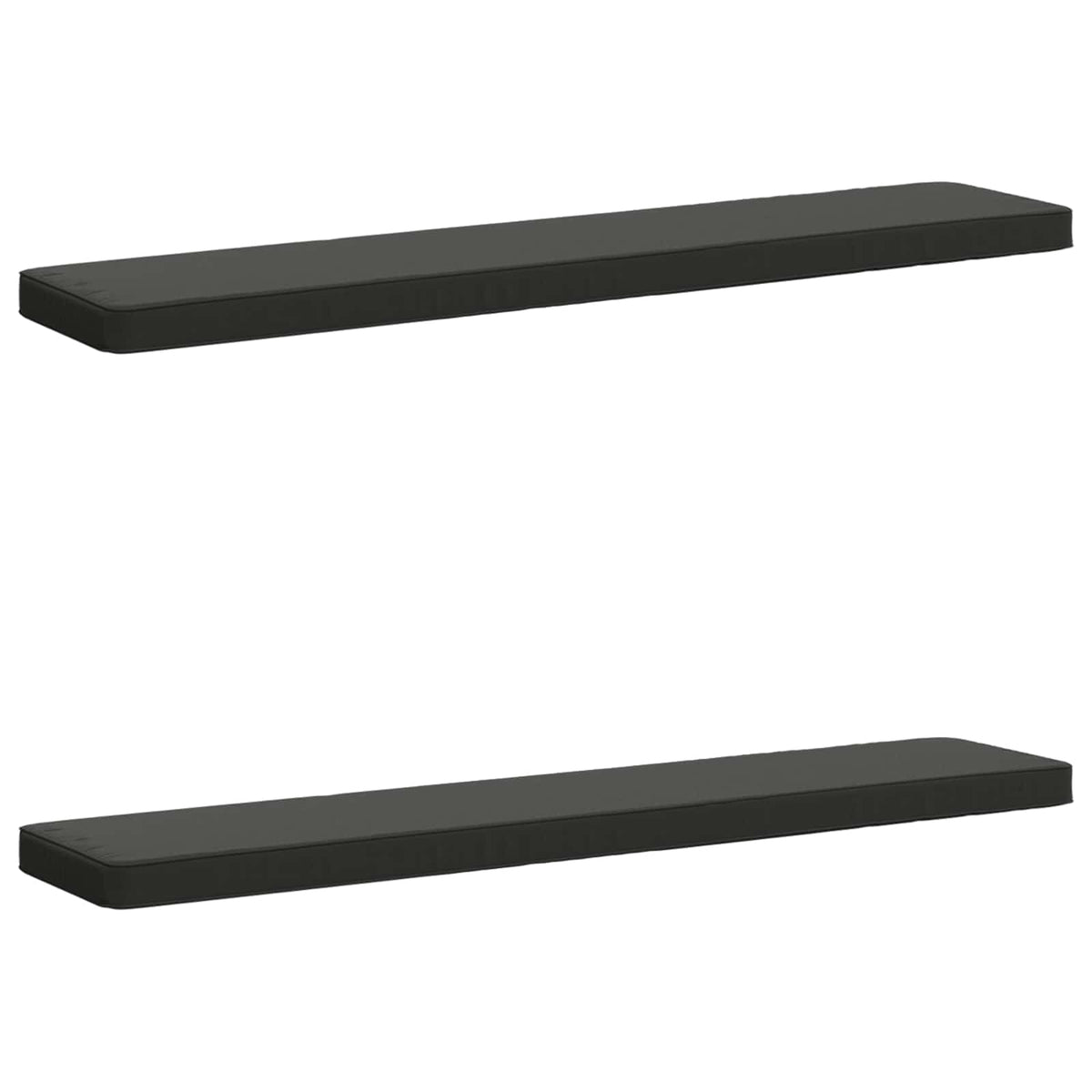 vidaXL 2-Piece Bench Cushions VUGHT 2 pcs 100% Polyester Anthracite