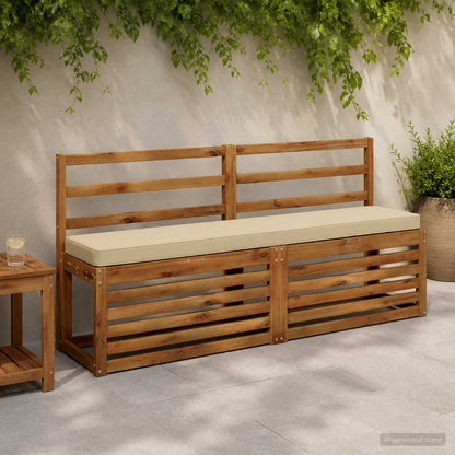 vidaXL 1-Piece Bench Cushion VUGHT 100% Polyester Beige