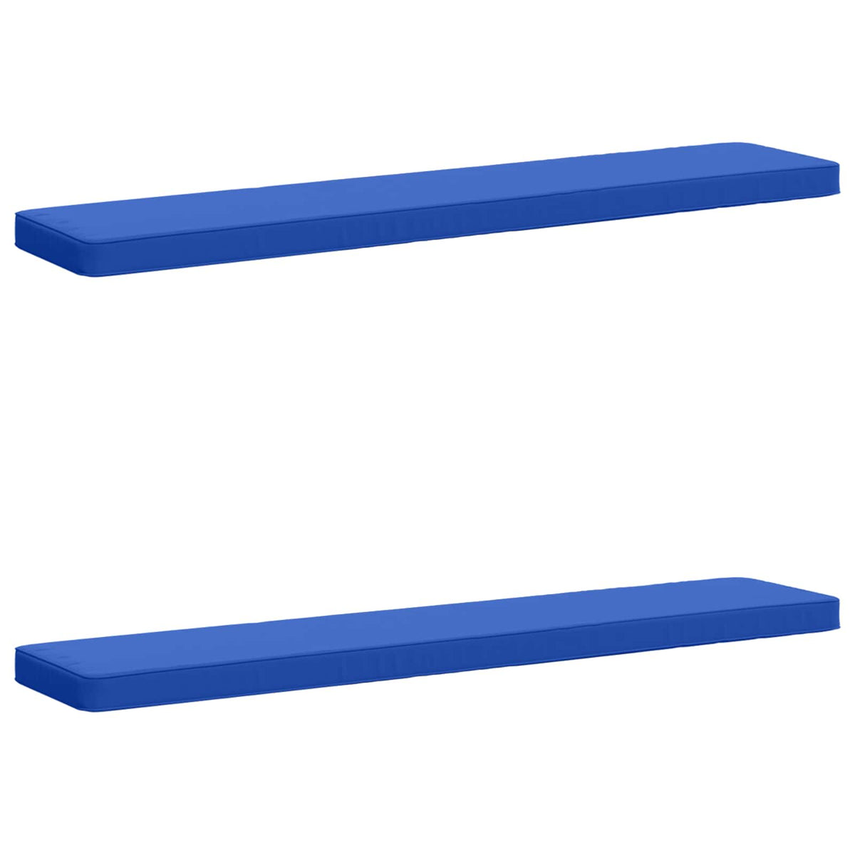 vidaXL 2-Piece Bench Cushions VUGHT 2 pcs 100% Polyester Royal Blue