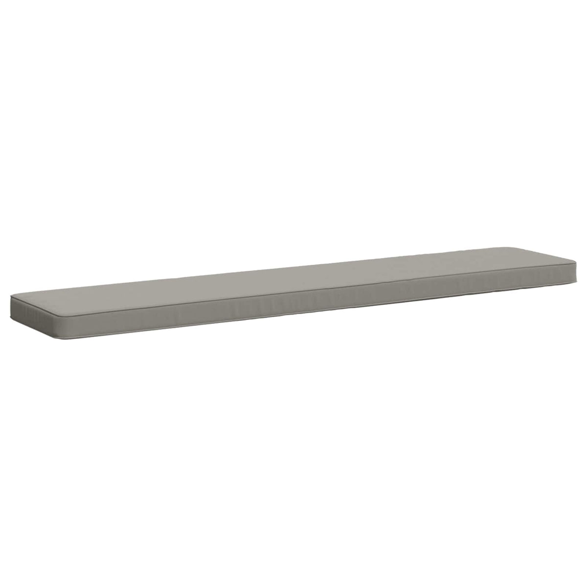 vidaXL 1-Piece Bench Cushion VUGHT 100% Polyester Grey 140 x 30 x 5 cm