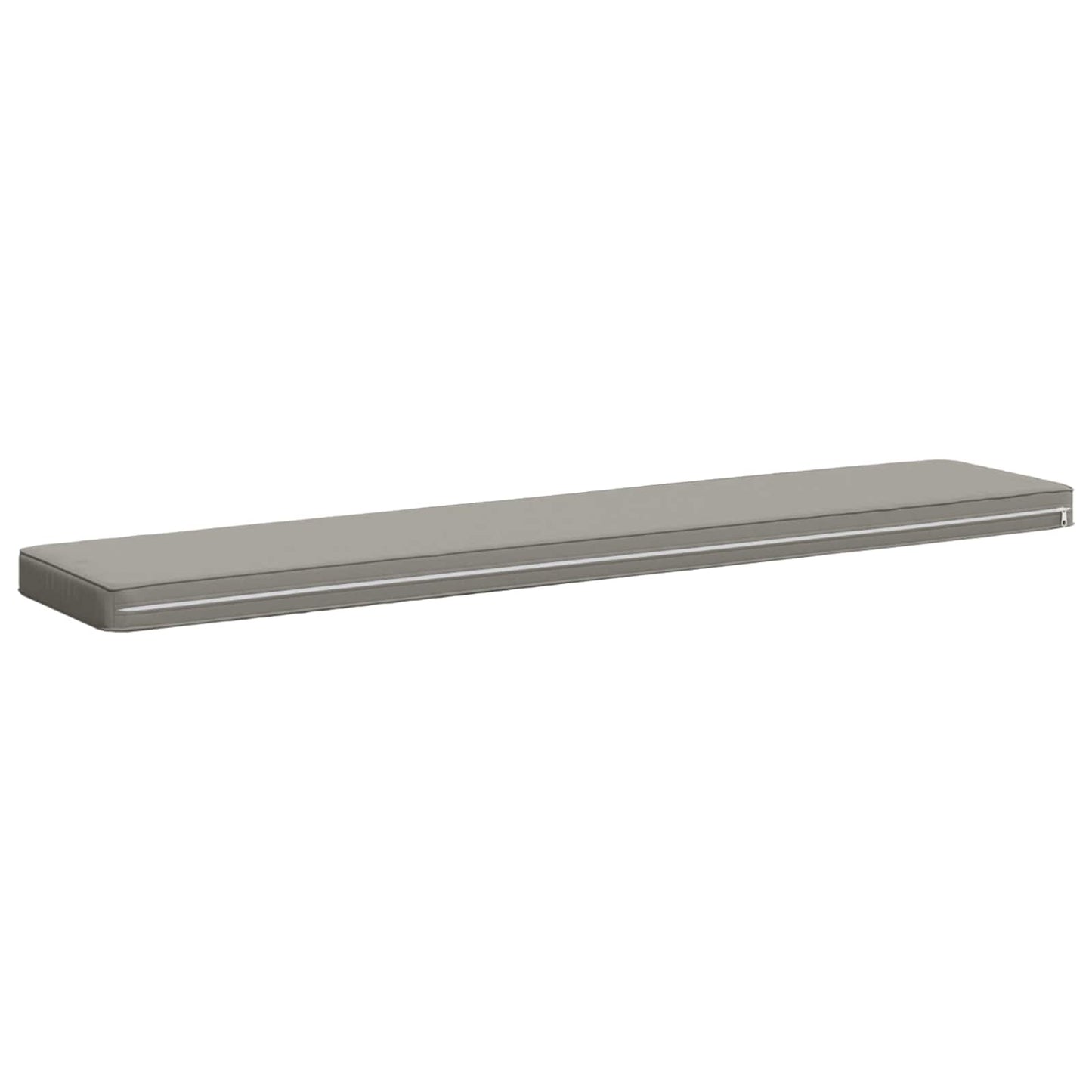 vidaXL 1-Piece Bench Cushion VUGHT 100% Polyester Grey 140 x 30 x 5 cm