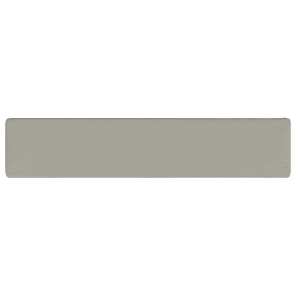 vidaXL 1-Piece Bench Cushion VUGHT 100% Polyester Grey 140 x 30 x 5 cm