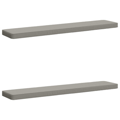 vidaXL 2-Piece Bench Cushions VUGHT 2 pcs 100% Polyester Grey