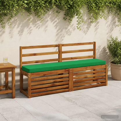 vidaXL 2-Piece Bench Cushions VUGHT 2 pcs 100% Polyester Green