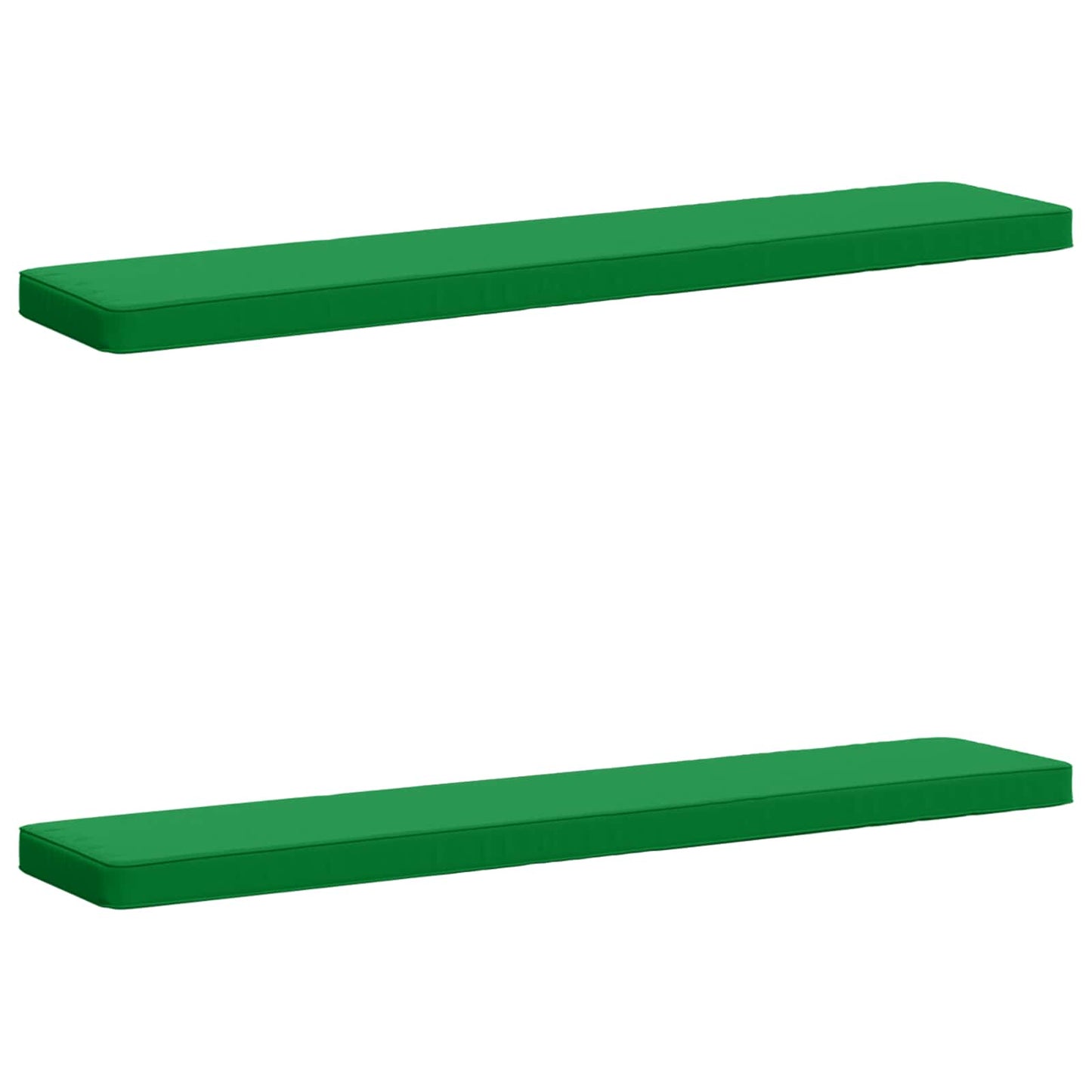 vidaXL 2-Piece Bench Cushions VUGHT 2 pcs 100% Polyester Green