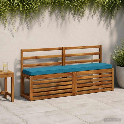 vidaXL 1-Piece Bench Cushion VUGHT 100% Polyester Light Blue