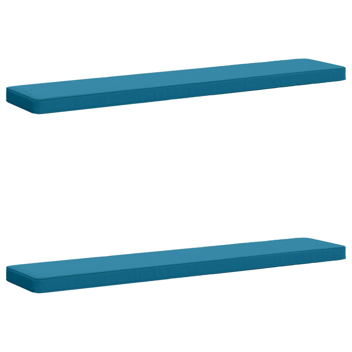vidaXL 2-Piece Bench Cushions VUGHT 2 pcs 100% Polyester Light Blue