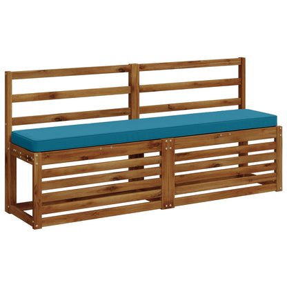 vidaXL 2-Piece Bench Cushions VUGHT 2 pcs 100% Polyester Light Blue