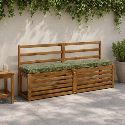 vidaXL 2-Piece Bench Cushions VUGHT 2 pcs 100% Polyester Leaf Design