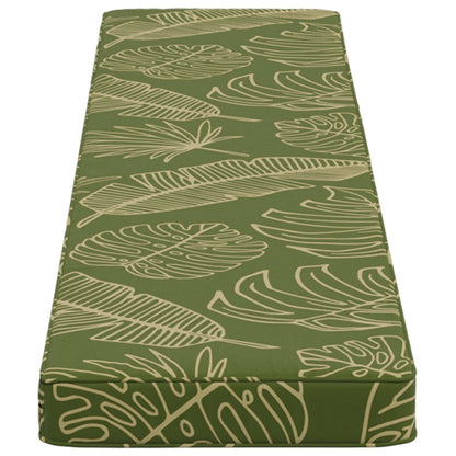 vidaXL 1-Piece Bench Cushion VUGHT 100% Polyester Leaf Design