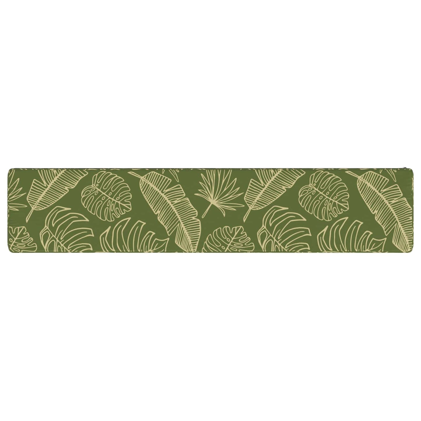 vidaXL 1-Piece Bench Cushion VUGHT 100% Polyester Leaf Design