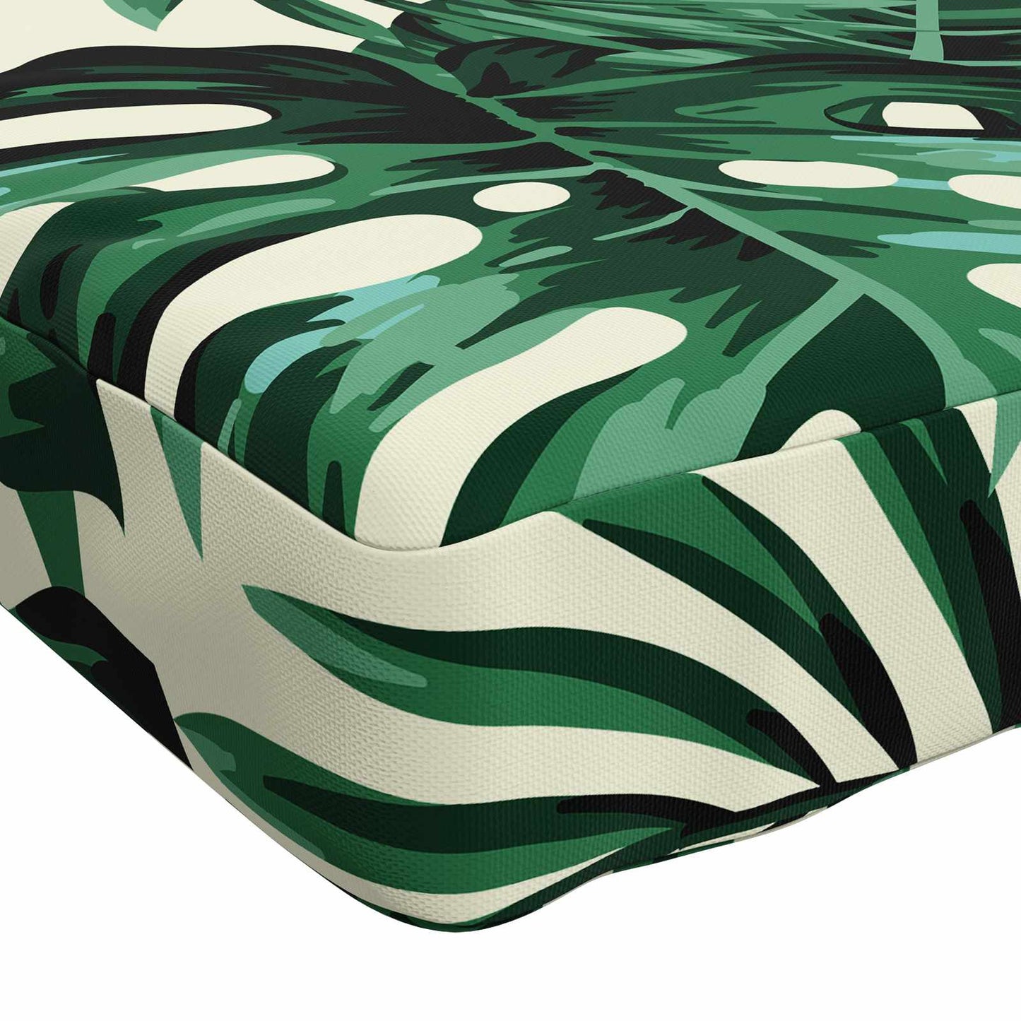 vidaXL 1-Piece Bench Cushion VUGHT 100% Polyester Leaf Pattern