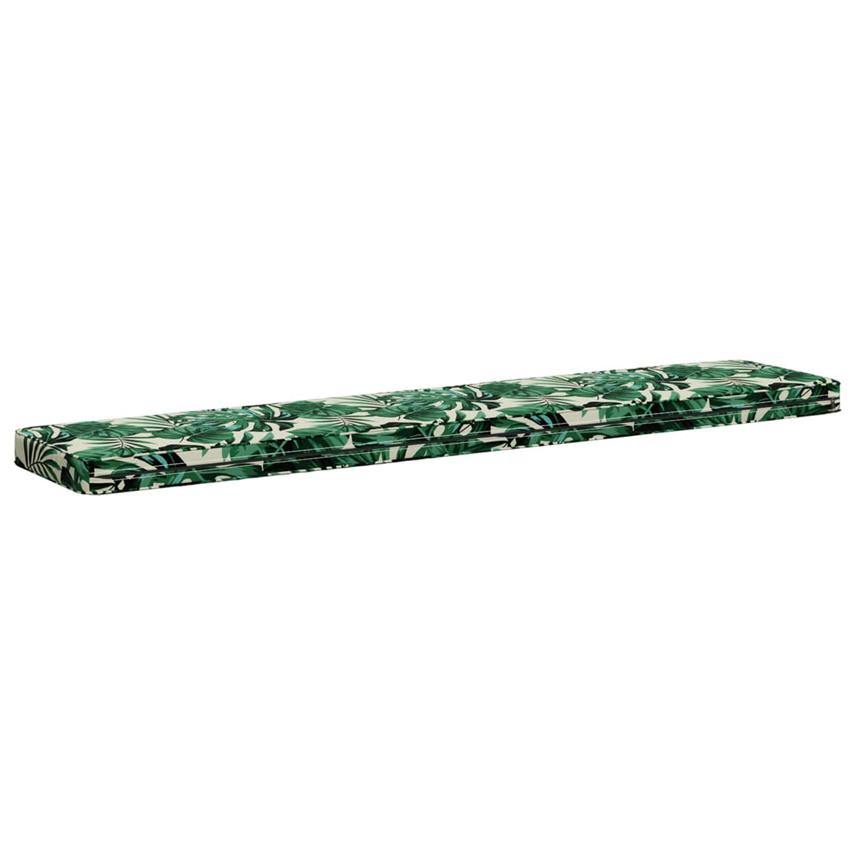 vidaXL 1-Piece Bench Cushion VUGHT 100% Polyester Leaf Pattern