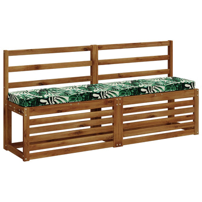 vidaXL 1-Piece Bench Cushion VUGHT 100% Polyester Leaf Pattern