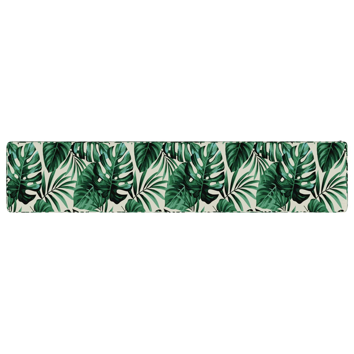vidaXL 1-Piece Bench Cushion VUGHT 100% Polyester Leaf Pattern