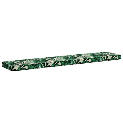 vidaXL 2-Piece Bench Cushions VUGHT 2 pcs 100% Polyester Leaf Pattern