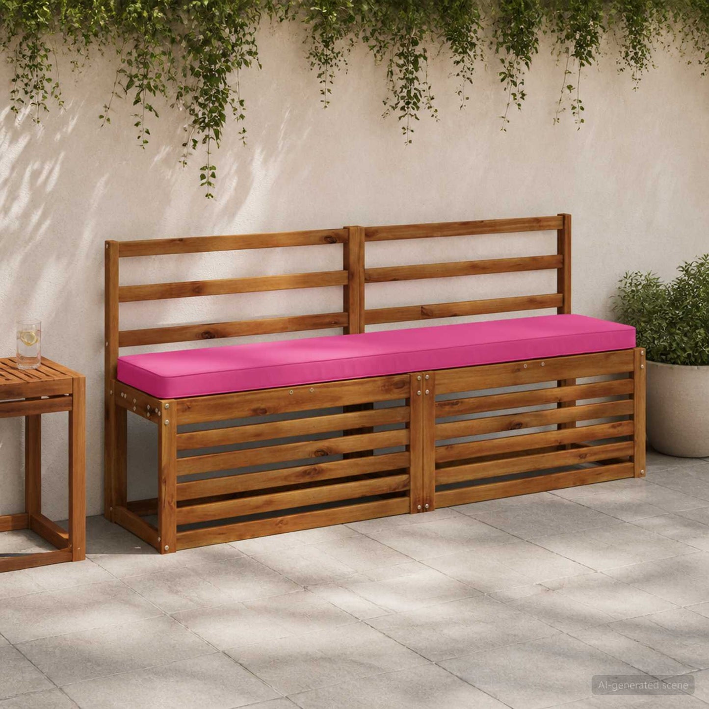 vidaXL 2-Piece Bench Cushions VUGHT 2 pcs 100% Polyester Pink