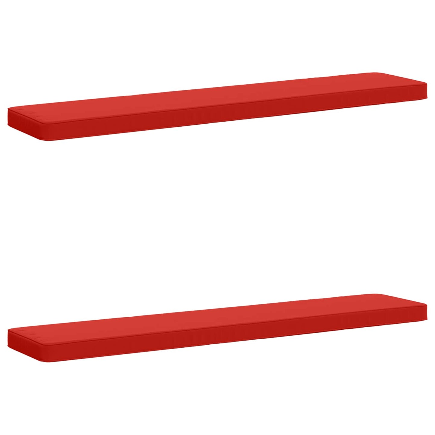vidaXL 2-Piece Bench Cushions VUGHT 2 pcs 100% Polyester Red