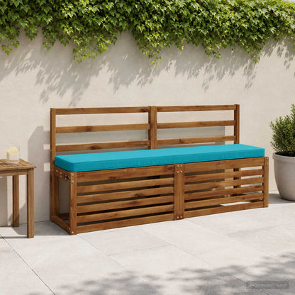 vidaXL 2-Piece Bench Cushions VUGHT 2 pcs 100% Polyester Turquoise