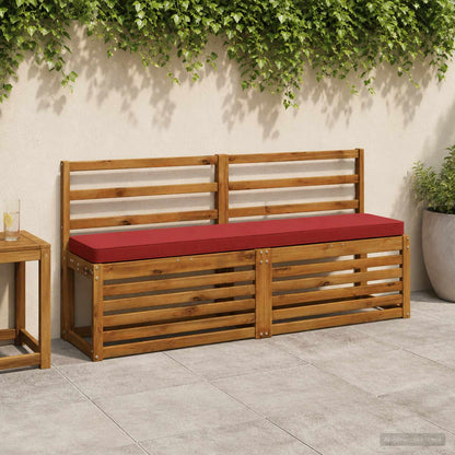 vidaXL 1-Piece Bench Cushion VUGHT 100% Polyester Wine Red