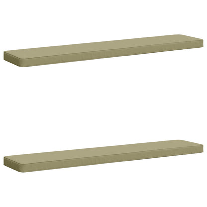 vidaXL 2-Piece Bench Cushions VUGHT 2 pcs 100% Polyester Light Green