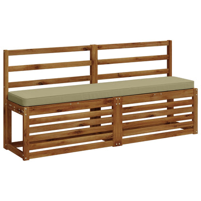 vidaXL 2-Piece Bench Cushions VUGHT 2 pcs 100% Polyester Light Green