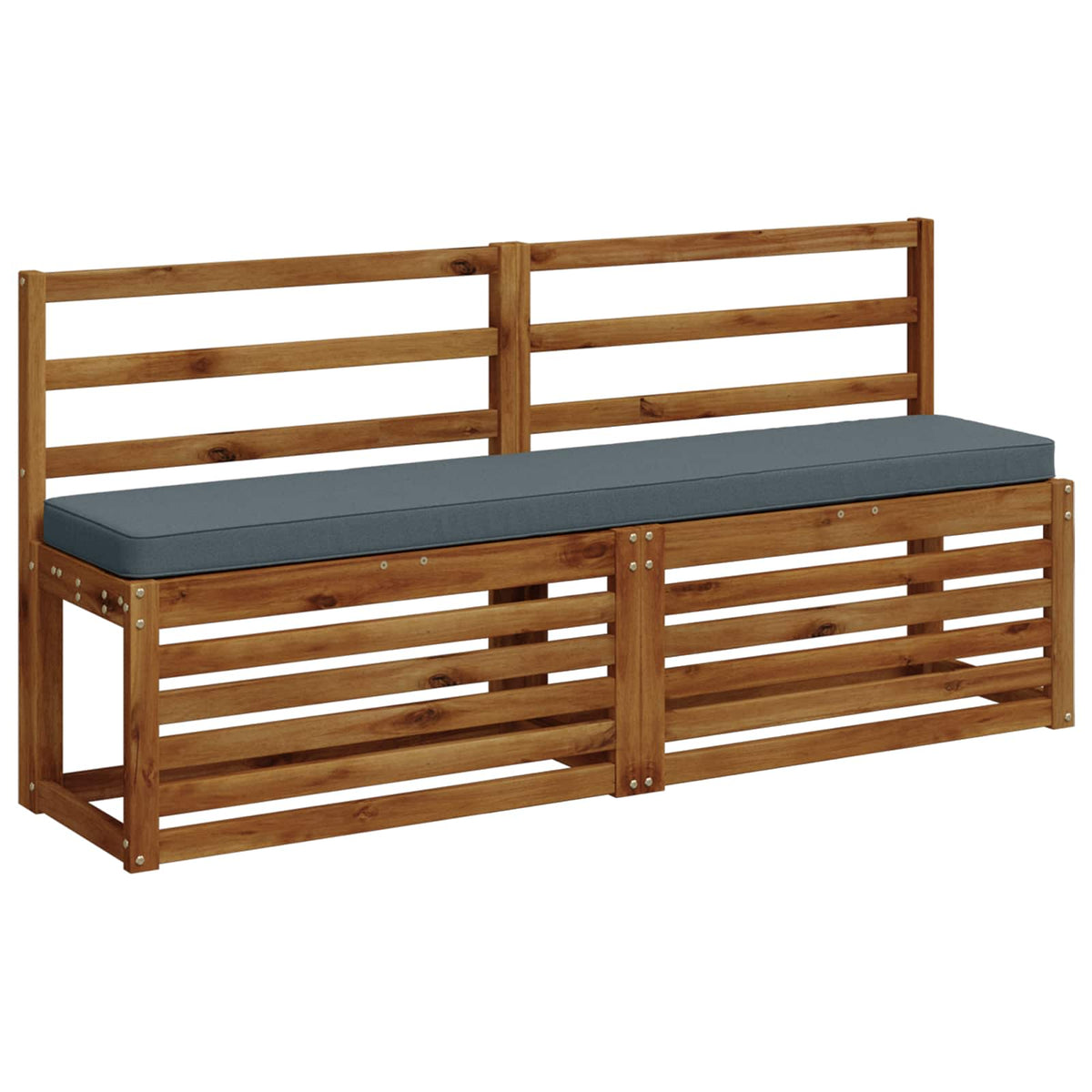 vidaXL 1-Piece Bench Cushion VUGHT 100% Polyester Blue 150 x 30 x 5 cm