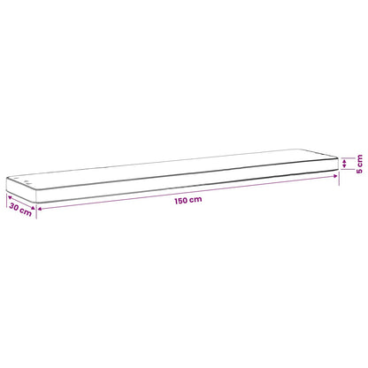 vidaXL 1-Piece Bench Cushion VUGHT 100% Polyester Black