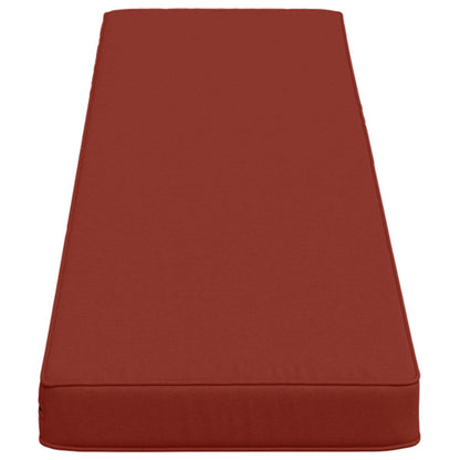 vidaXL 1-Piece Bench Cushion VUGHT 100% Polyester Red 150 x 30 x 5 cm