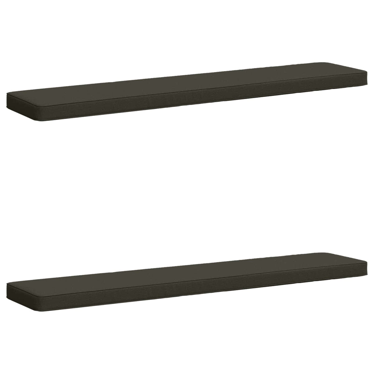 vidaXL 2-Piece Bench Cushions VUGHT 2 pcs 100% Polyester Anthracite