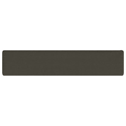 vidaXL 2-Piece Bench Cushions VUGHT 2 pcs 100% Polyester Anthracite