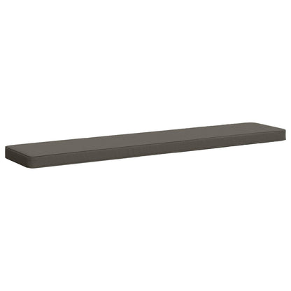vidaXL 1-Piece Bench Cushion VUGHT 100% Polyester Grey 150 x 30 x 5 cm