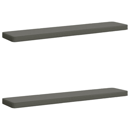 vidaXL 2-Piece Bench Cushions VUGHT 2 pcs 100% Polyester Grey