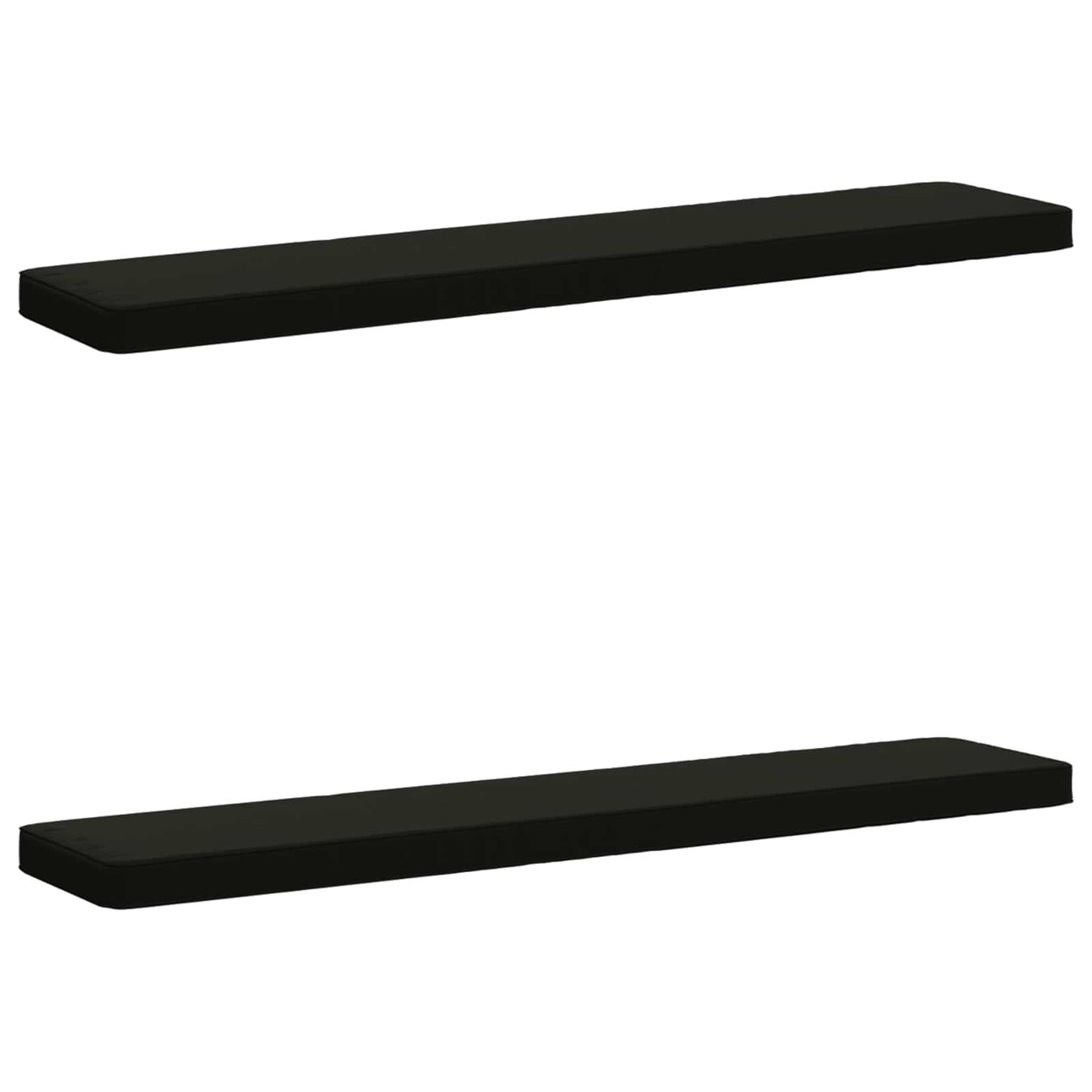 vidaXL 2-Piece Bench Cushions VUGHT 2 pcs 100% Polyester Black
