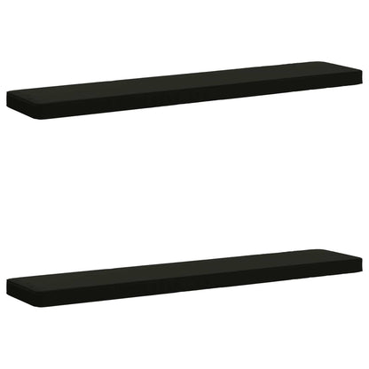 vidaXL 2-Piece Bench Cushions VUGHT 2 pcs 100% Polyester Black