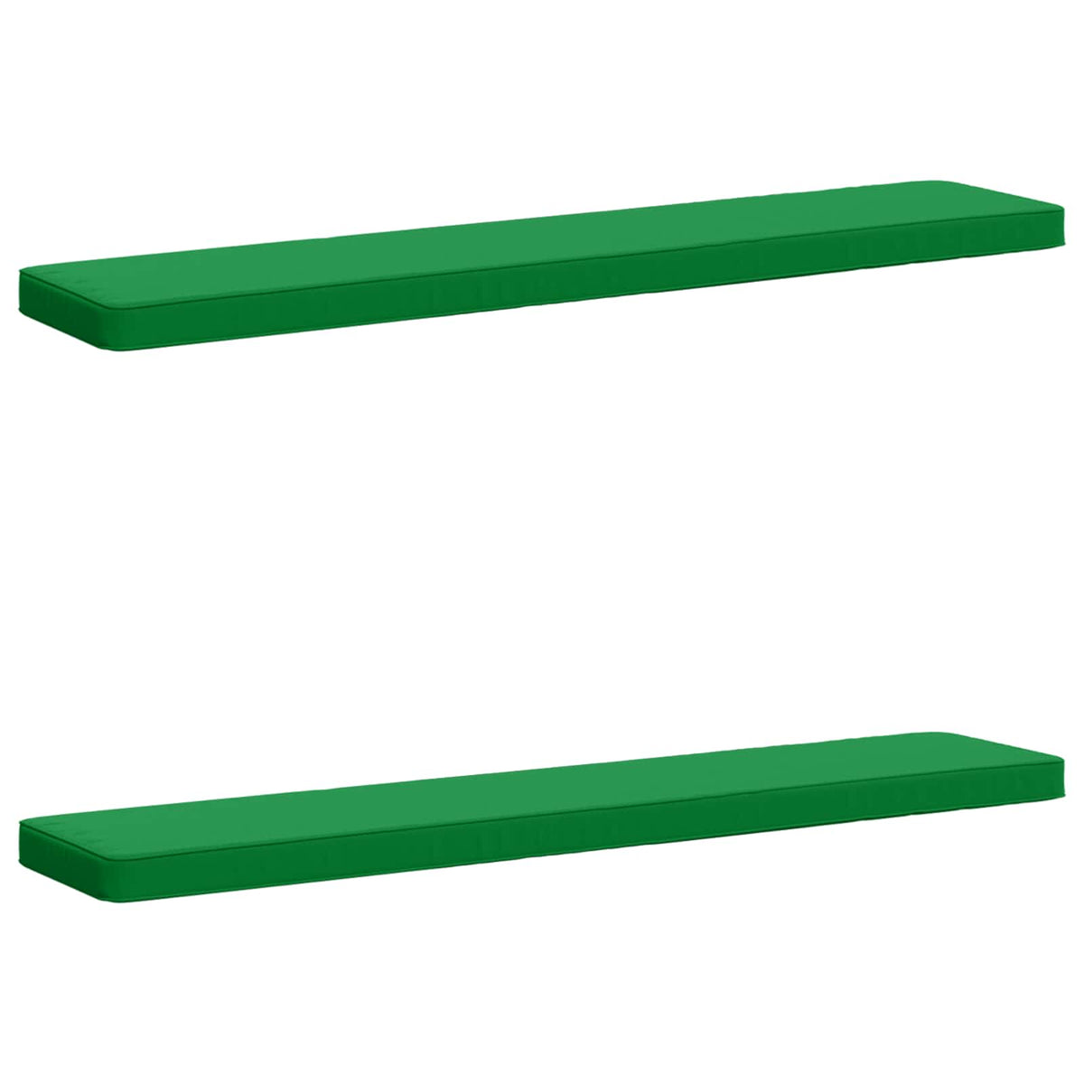 vidaXL 2-Piece Bench Cushions VUGHT 2 pcs 100% Polyester Green