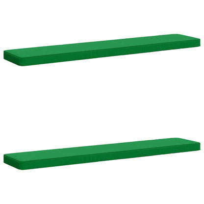 vidaXL 2-Piece Bench Cushions VUGHT 2 pcs 100% Polyester Green