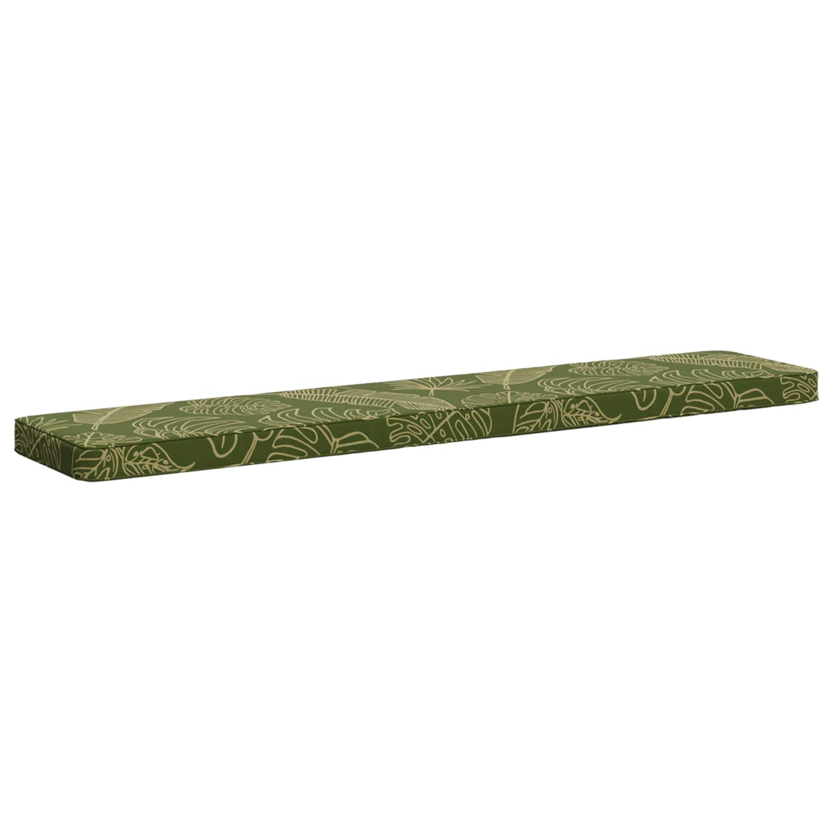 vidaXL 1-Piece Bench Cushion VUGHT 100% Polyester Leaf Design