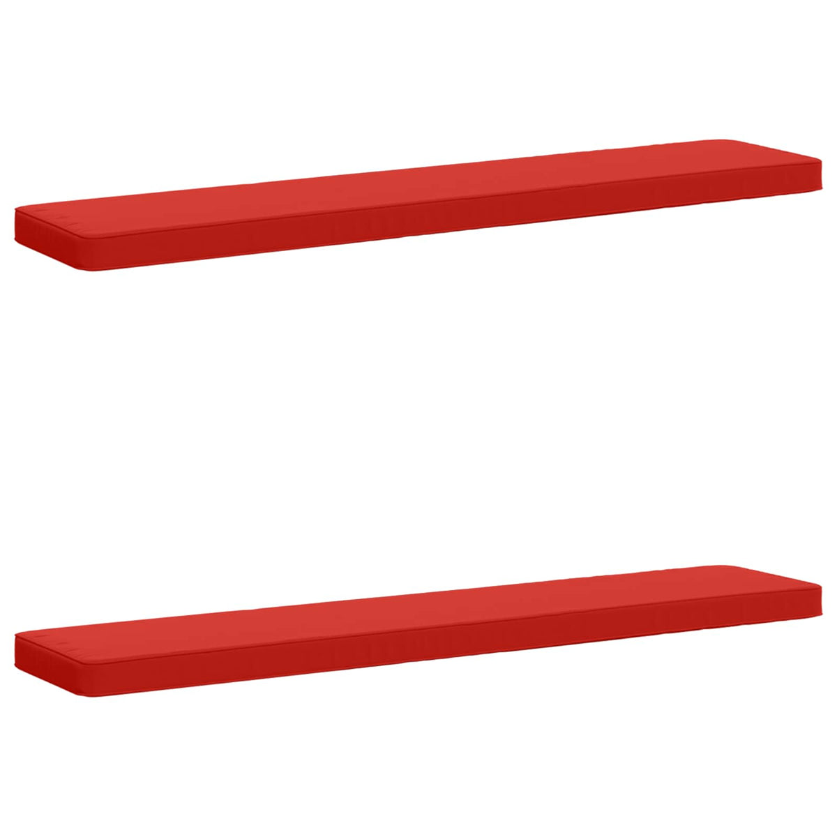 vidaXL 2-Piece Bench Cushions VUGHT 2 pcs 100% Polyester Red