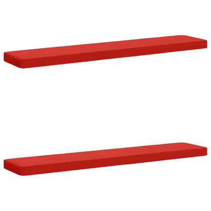 vidaXL 2-Piece Bench Cushions VUGHT 2 pcs 100% Polyester Red