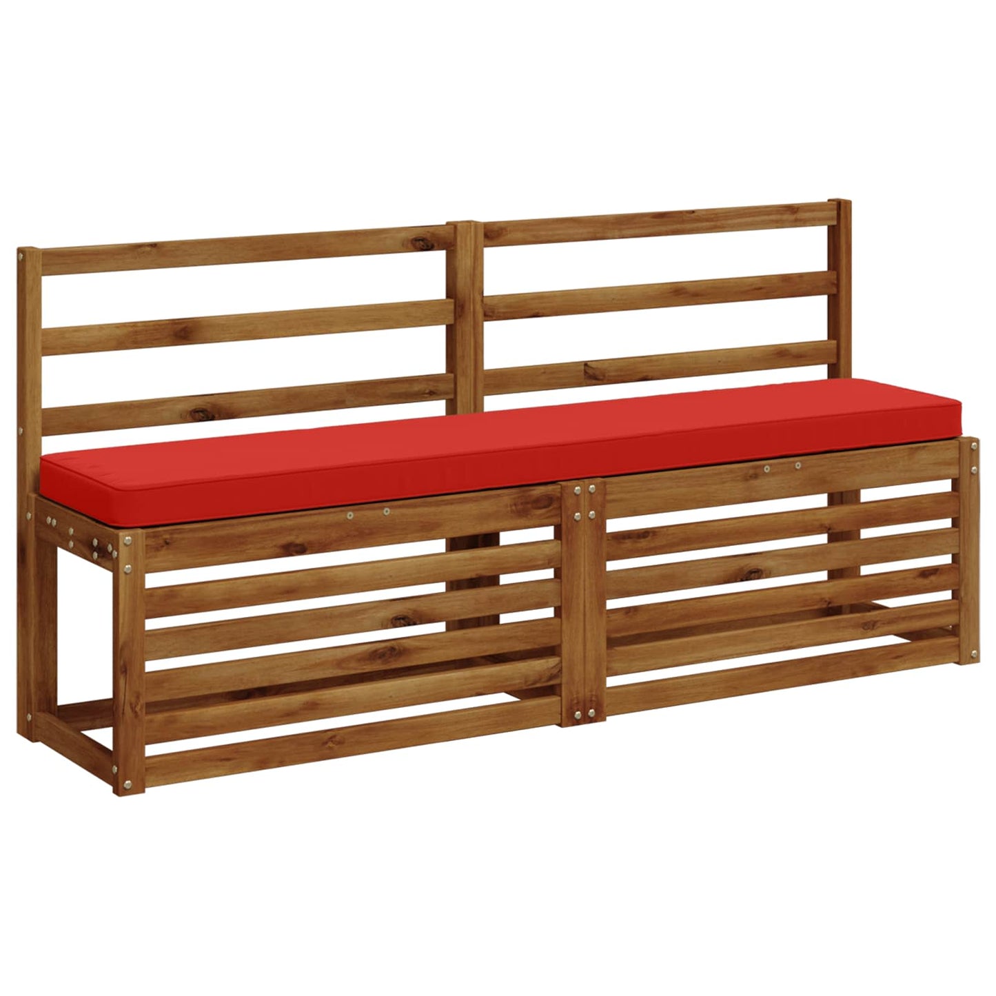 vidaXL 2-Piece Bench Cushions VUGHT 2 pcs 100% Polyester Red