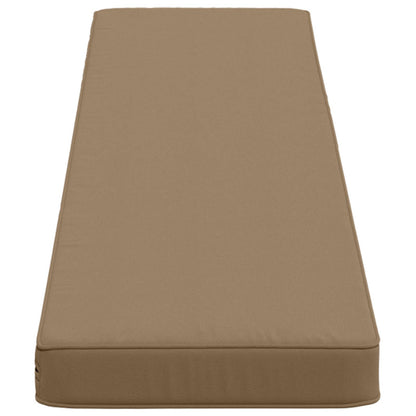 vidaXL 2-Piece Bench Cushions VUGHT 2 pcs 100% Polyester Taupe