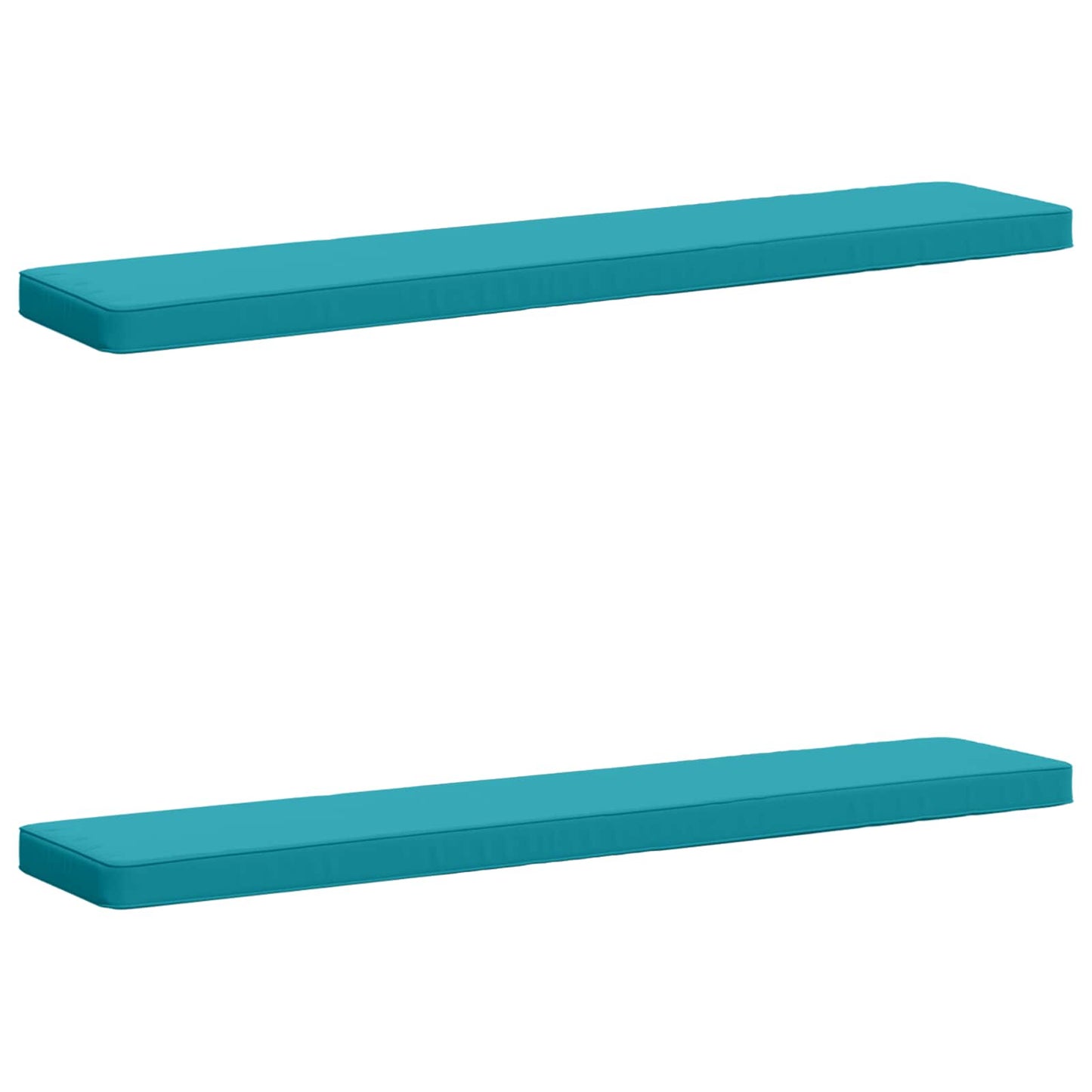 vidaXL 2-Piece Bench Cushions VUGHT 2 pcs 100% Polyester Turquoise