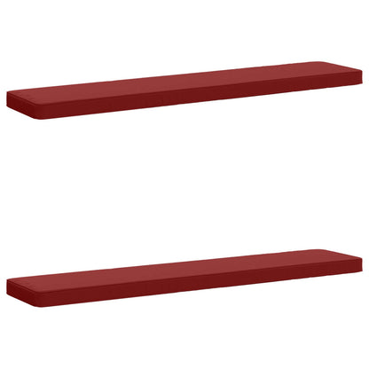 vidaXL 2-Piece Bench Cushions VUGHT 2 pcs 100% Polyester Wine Red